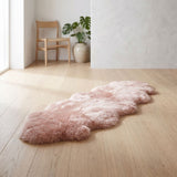 Merino Double Sheepskin | Long Wool | 170x60 cm Rosa