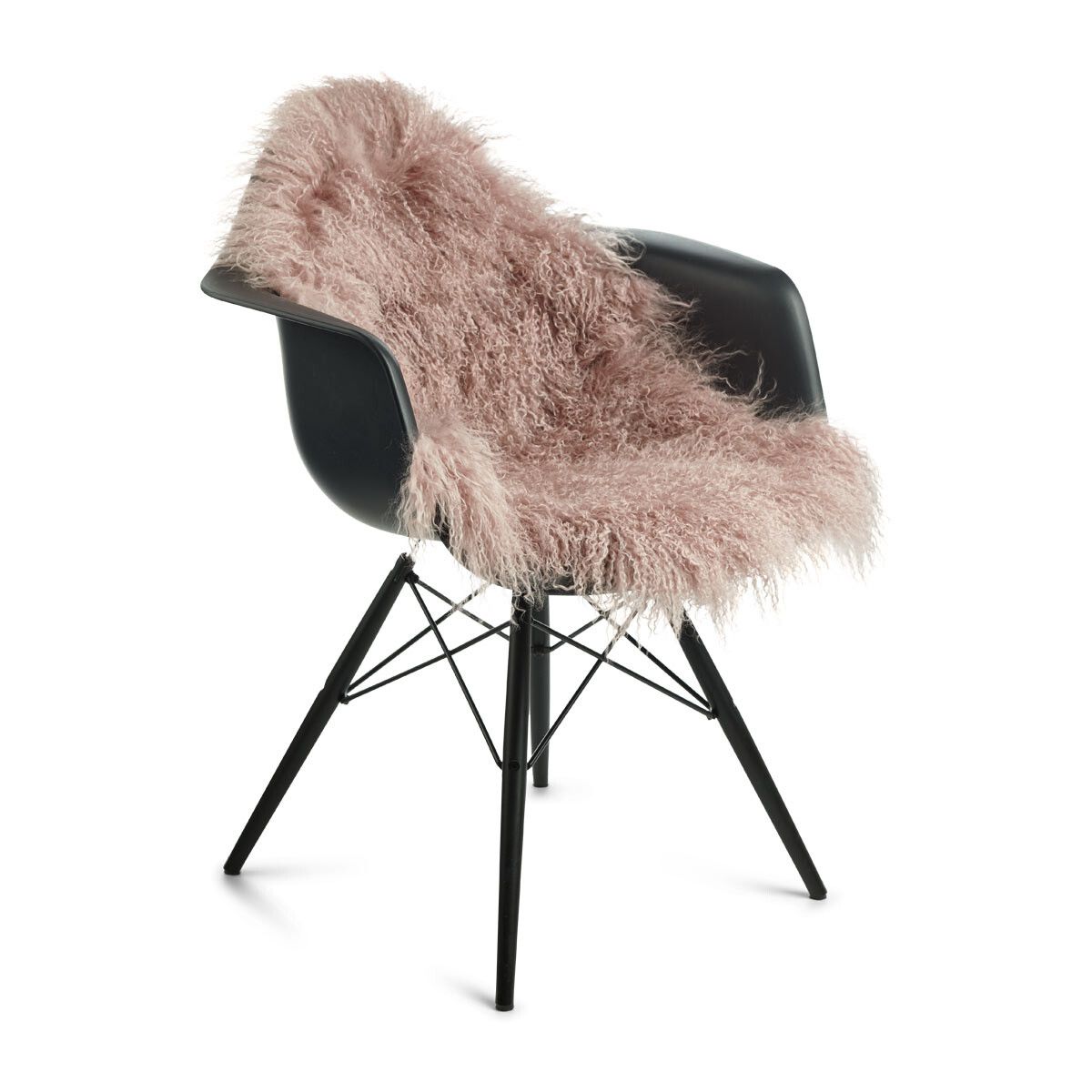 Curly Sheepskin | Tibetan | 85x50 cm Rosa