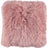 Long-Wool Sheepskin Cushion | 50x50 cm Rosa