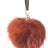 Pom Pom Keyring  Dark Rust