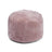 Round Moccasin Pouf | ø55xH46cm Light Purple