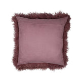 Sheepskin Cushion | Tibet | 50x50 cm Grape Purple