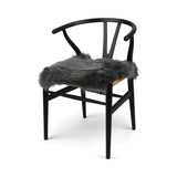 Long Wool Seat Cover | New Zealand | 40x40 cm Steel