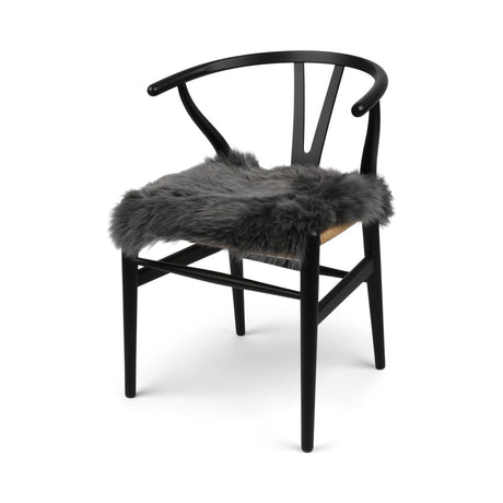 Long Wool Seat Cover | New Zealand | 40x40 cm Steel