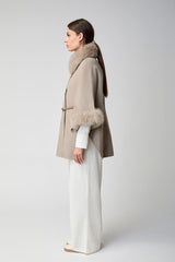 Lorraine Poncho Beige
