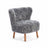 Emil Lounge Chair | Short Wool Light Grey