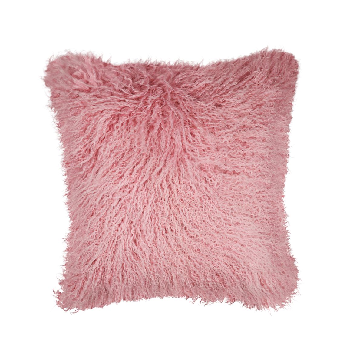 Sheepskin Cushion | Mongolian | 50x50 cm Lady Pink