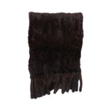 Mink Scarf Natural Dark Brown