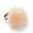 Ring Pom Pom Peach Pink