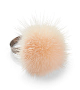 Ring Pom Pom Peach Pink