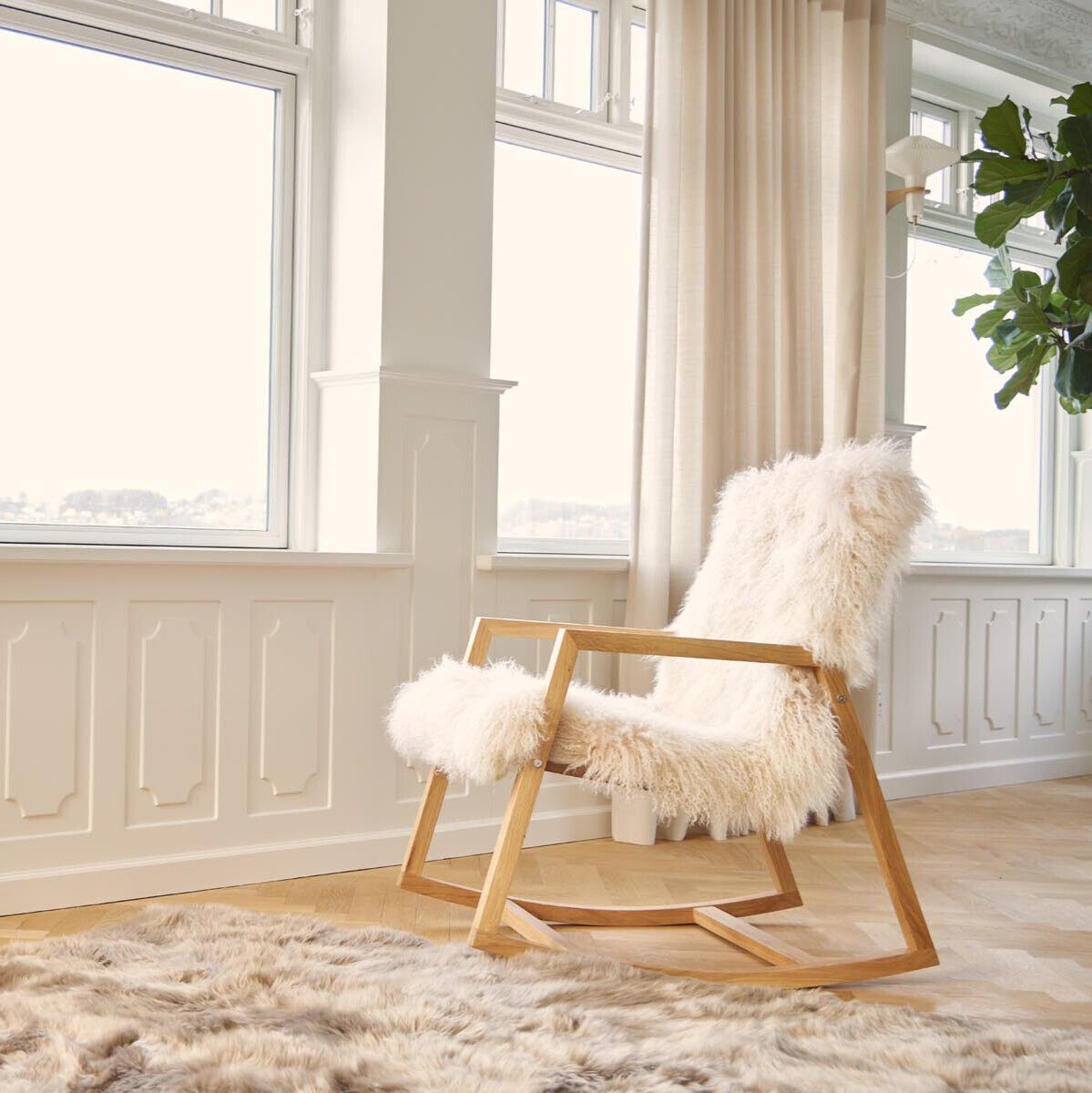 Rocking Chair Oak Natural Oil