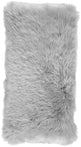 Long-Wool Sheepskin Cushion | 28x56 cm Light Grey