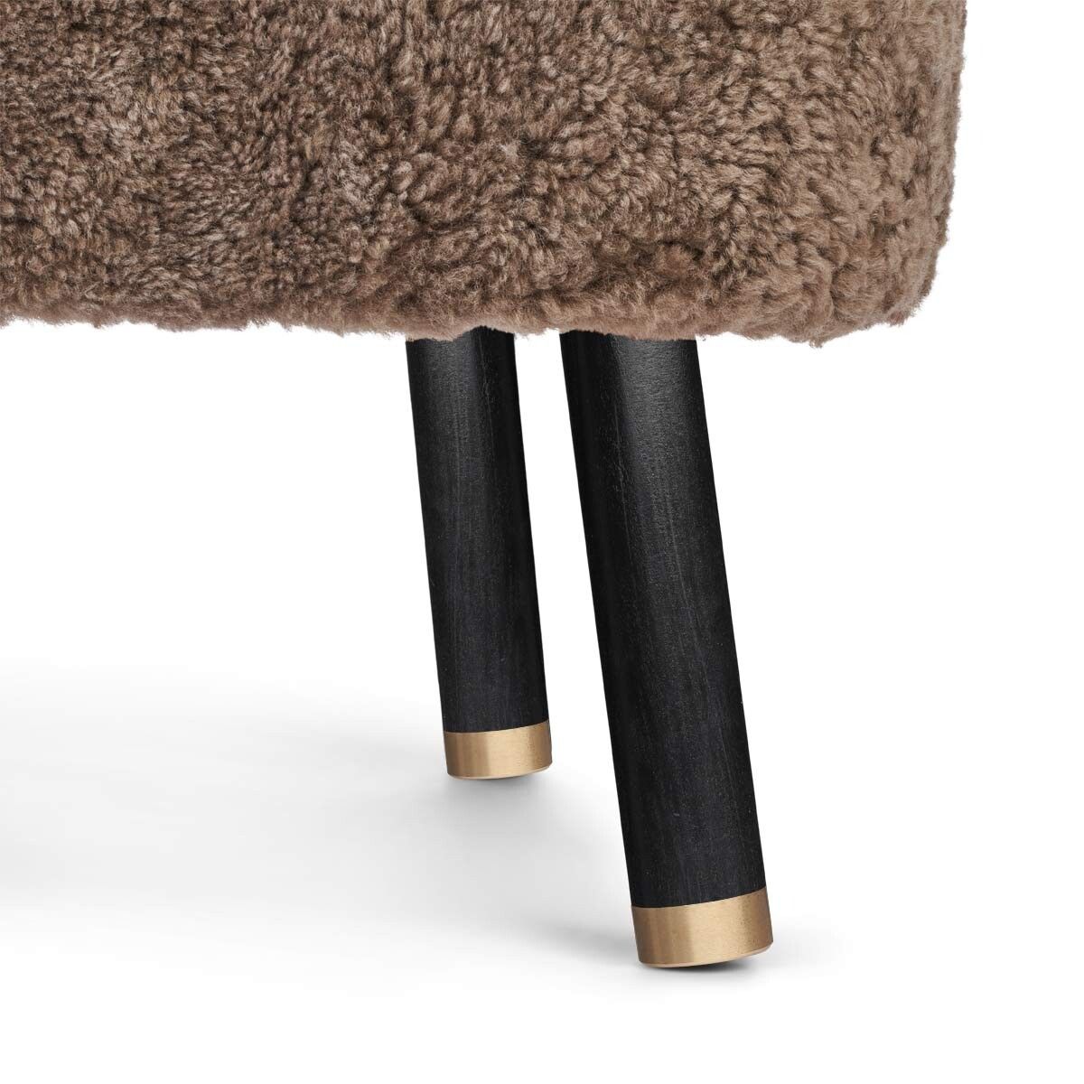 Emil Lounge Chair | Short Wool Taupe
