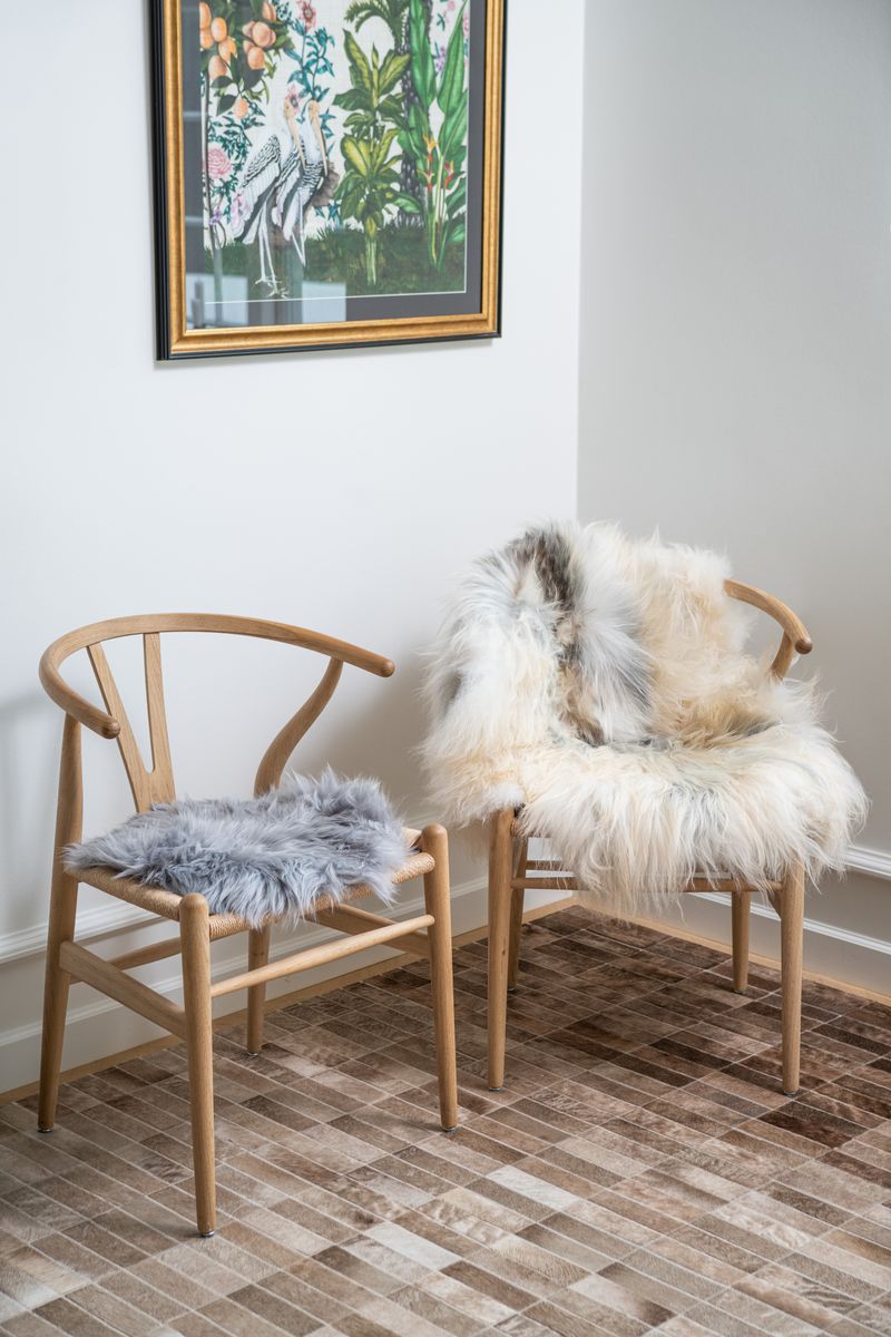 Icelandic Sheepskin | Long Wool | Natural colors | 90 cm