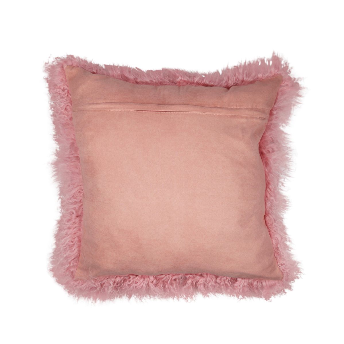 Sheepskin Cushion | Mongolian | 50x50 cm Lady Pink
