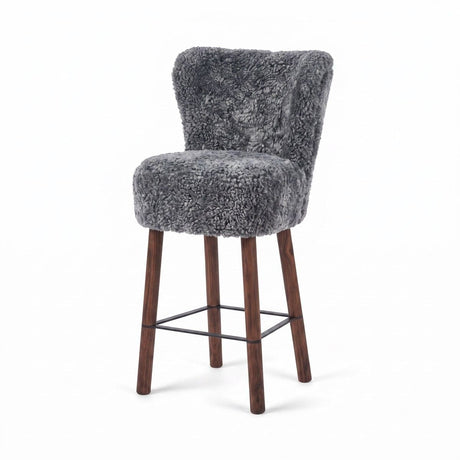 Emilia Bar Stool Light Grey