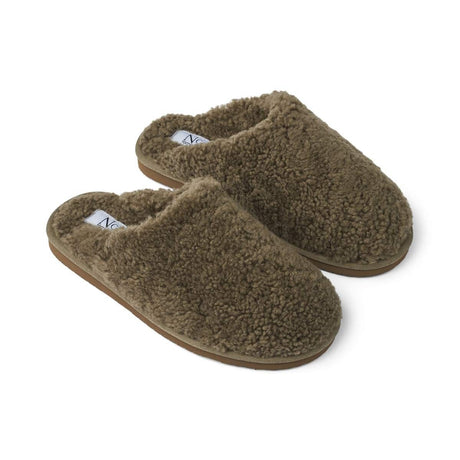 Unisex Curly Slipper Olive