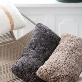 Sheepskin Cushion | Short Wool | New Zealand | 35x45 cm Mushroom