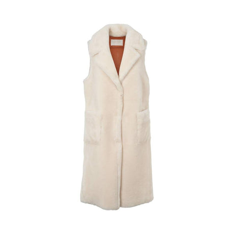 Raelynn Vest Leather Brown/Ivory