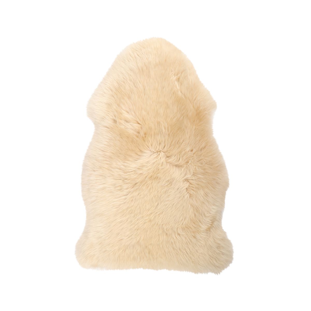 Merino Sheepskin Dyed | New Zealand | Long Wool | approx. 90x60 cm Champagne