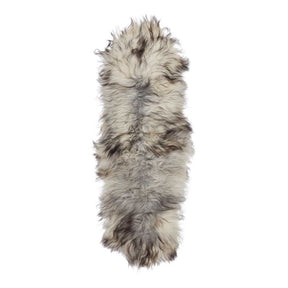 Double Icelandic Sheepskin | Natural Colors | Long Wool |180 cm