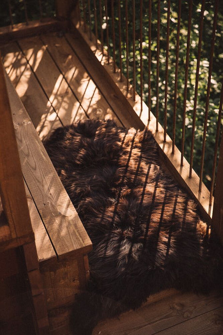 Eco Sheepskin | England | Natural Colors | 90x60 cm Natural Dark Brown