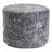 Short Wool Curly Sheepskin Pouf Light Grey