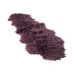 Double Mongolian Sheepskin | 150 x 55 cm Aubergine