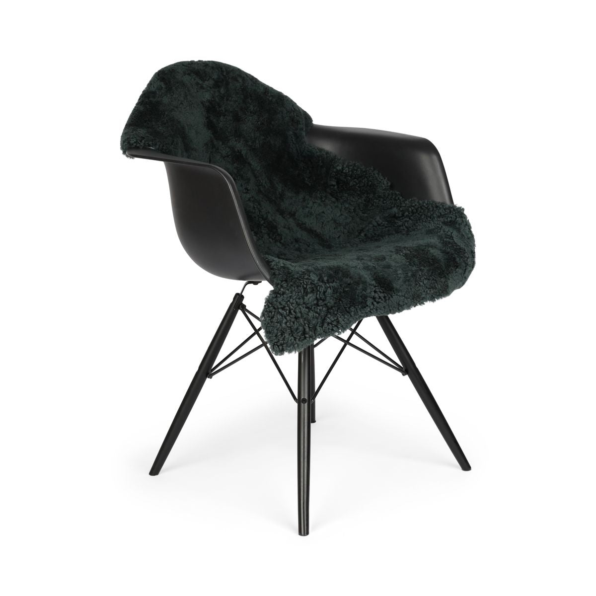 New Zealand Sheepskin | Premium | Short Curly Wool | Rug 90 cm Blue Grey