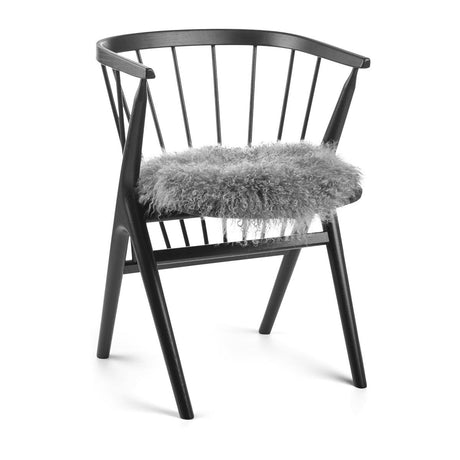 Tibetan Sheepskin Seat Cover | 38cm Light Grey