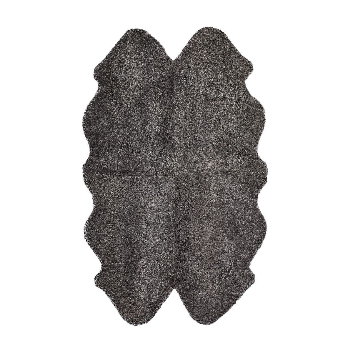 Premium | New Zealand Sheepskin | Short Curly Wool | Rug 180x110 cm Graphite
