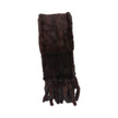 Mink Scarf Natural Dark Brown