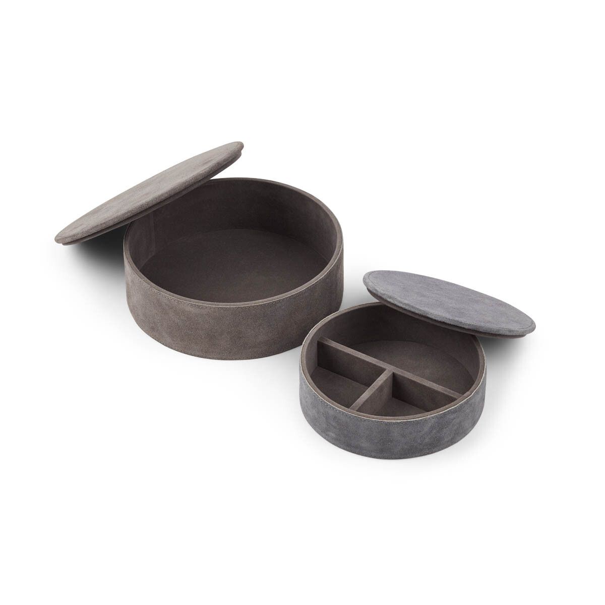 Leather Box Set | Set of 2 | Round