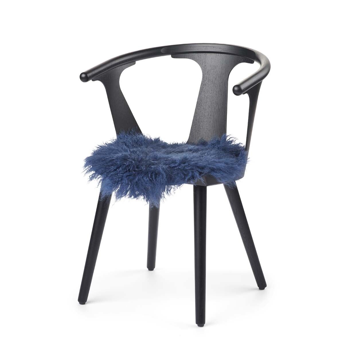 Tibetan Sheepskin Seat Cover | 38cm Navy