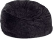 Round Sheepskin Bean Bag | Short Wool | Medium | Large Black