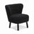Emily Lounge Chair | Short Wool Black