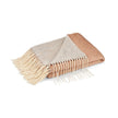 Throw of Mohair Double Face | 130x170 cm Rust/Grey