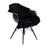 Short Wool Curly Sheepskin 100 x 60 cm Black