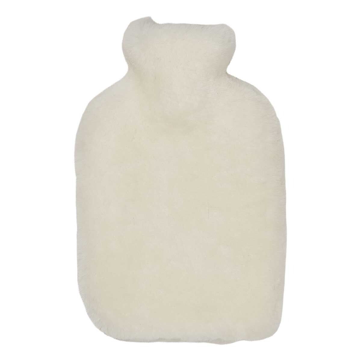 Moccasin Hot Water Bottle White