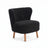 Emil Lounge Chair | Short Wool Black