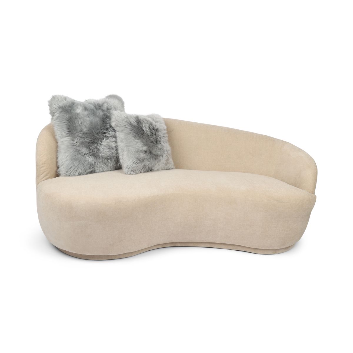 Cushion Cover | Long Wool | New Zealand | 40x40 cm Light Grey