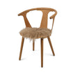 Seat Cover | Long Wool | ø34 cm Sand Taupe