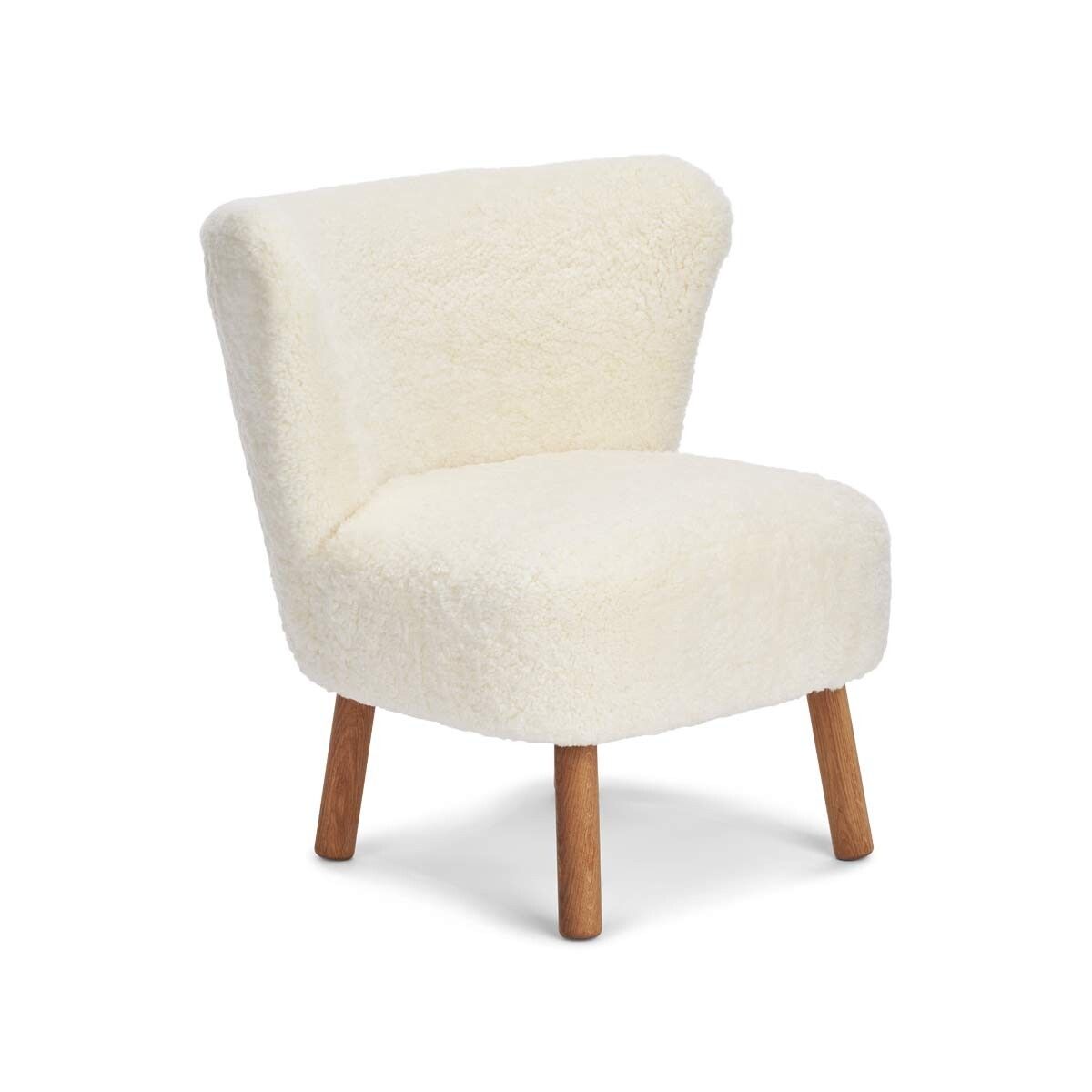 Emily Lounge Chair | Short Wool Ivory