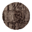 Long Wool Sheepskin Design Rug | D180 cm | D250 cm Walnut