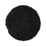 Short Wool Seat Cover | New Zealand | Ø34 cm Black