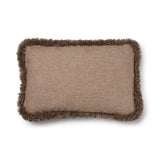 Short-Wool Sheepskin Cushion | SW trim | 52x52 cm | 34x52 cm Beige/Taupe