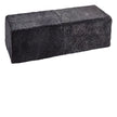 Short Wool Curly Sheepskin Pouf-Bench