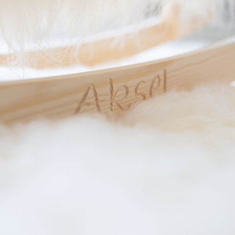 Rocking Sheep | Icelandic Long Wool | L85xW25xH60 cm | Large Blacky