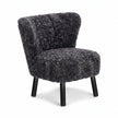 Emily Lounge Chair | Short Wool Anthracite