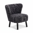 Emily Lounge Chair | Short Wool Anthracite
